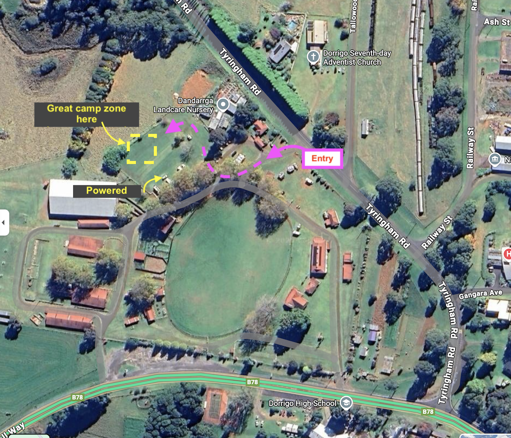 Dorrigo Showground Aerial View